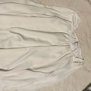 off the shoulder flowy shirt!